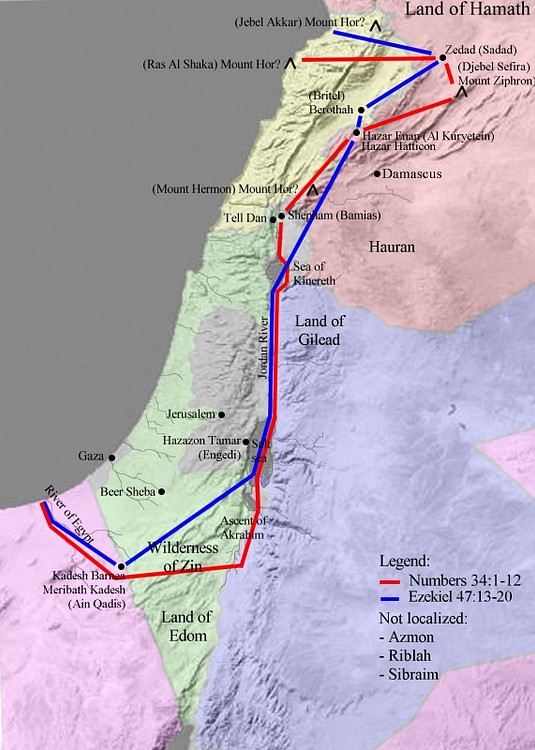 Map of Canaan