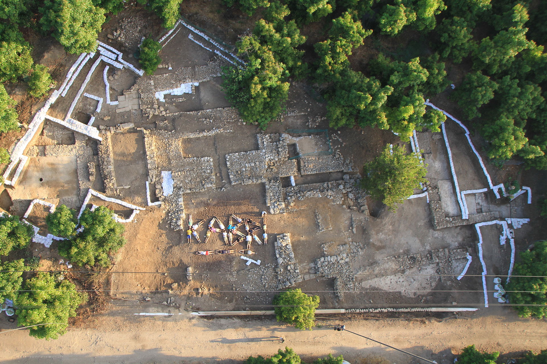 Destruction layer from Tel Kabri in ancient Palestine