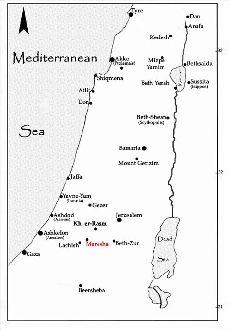 Map of Hellenistic Palestine after Alexander the Great’s conquest