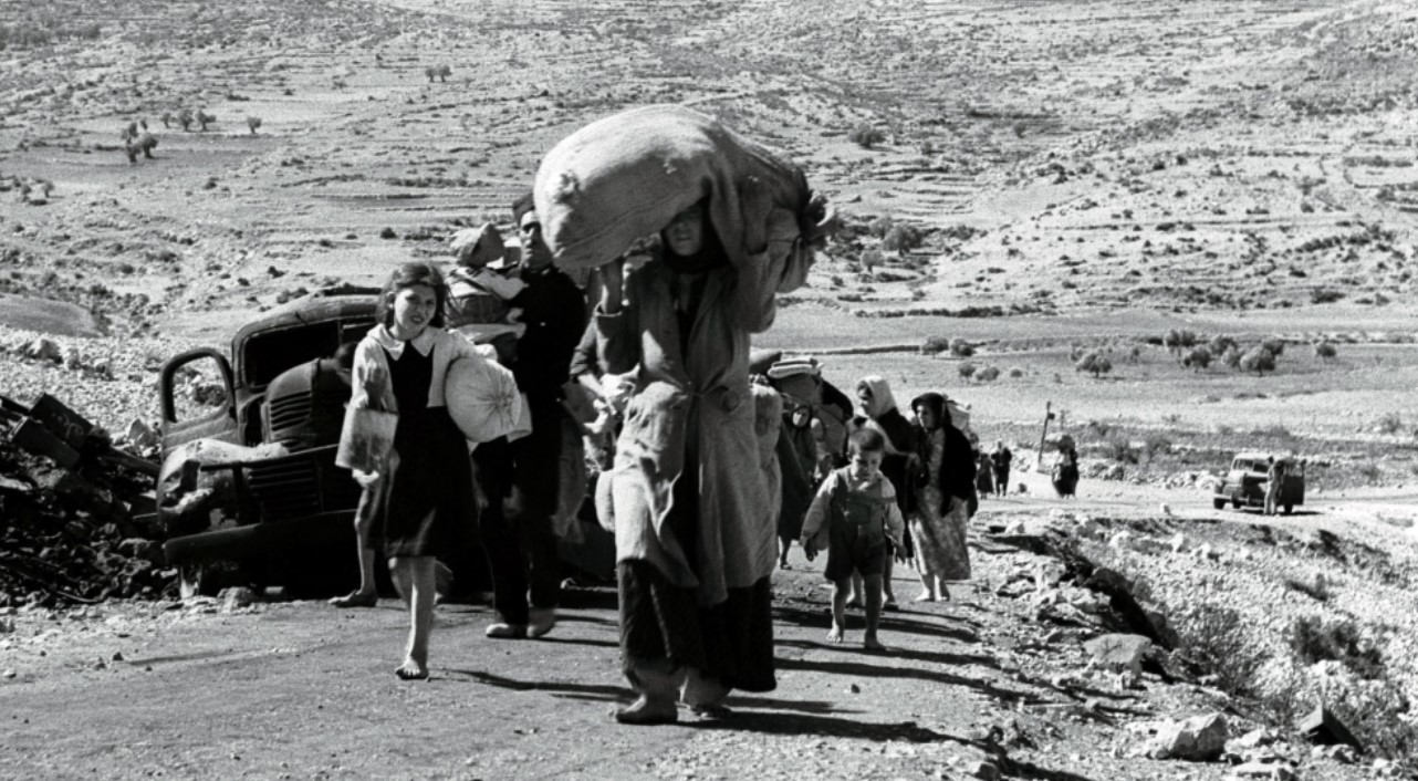 Palestinian refugees during the Nakba in 1948