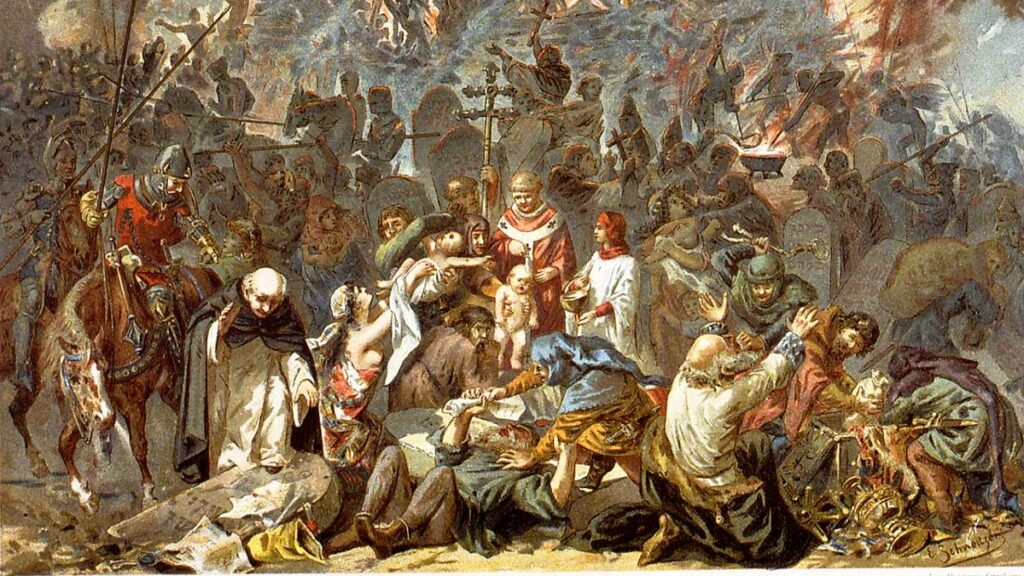 Depiction of the Roman siege of Jerusalem